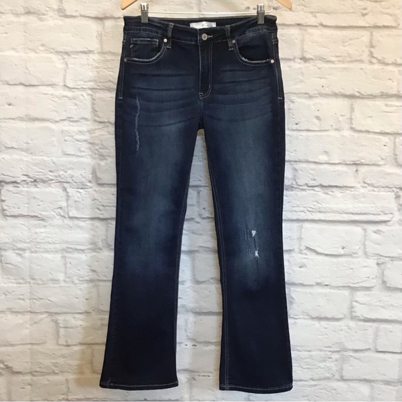 KanCan 10 Women's Bootcut Jeans Distressed Stretch Midrise ELY1041DC - Picture 9 of 9
